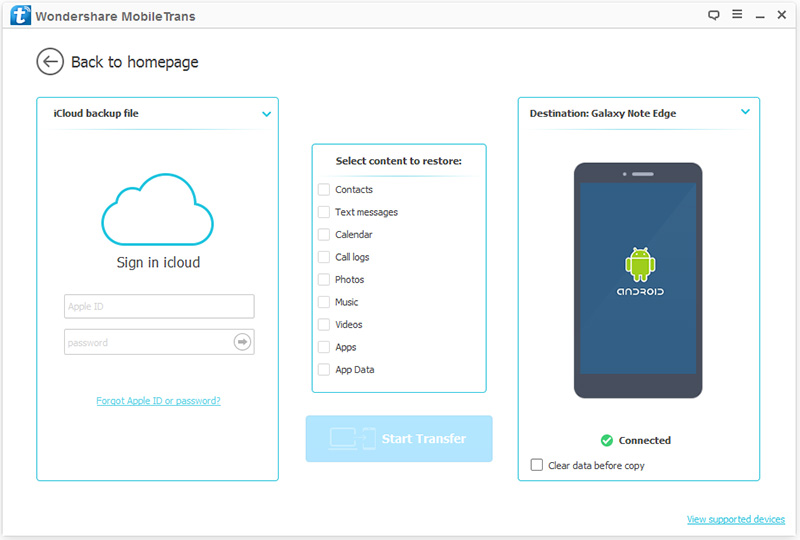 Sign in iCloud Account