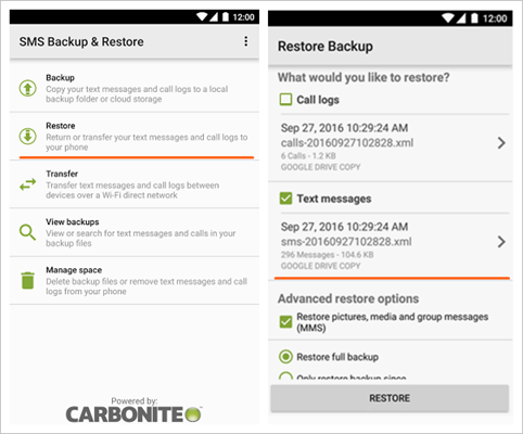 how to save text messages from iphone to android