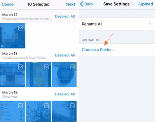 Dropbox Transfer Photos