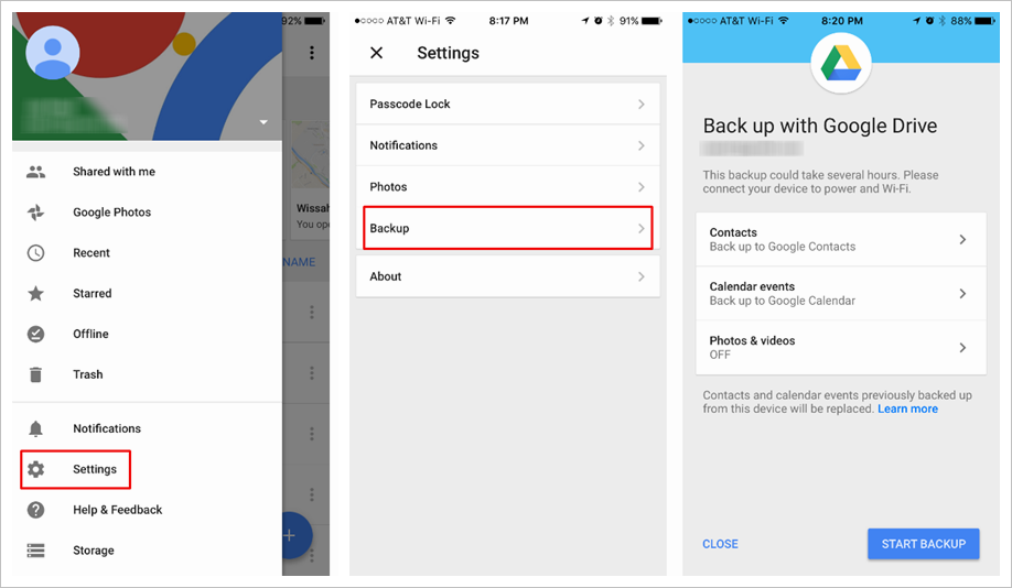 Google Account Sync Contacts