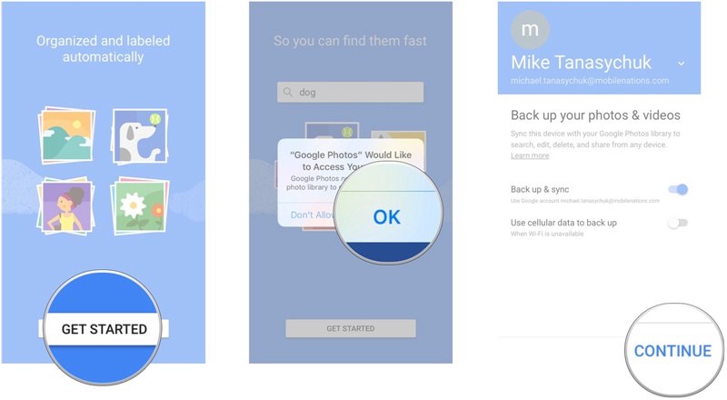 Google Photos Sync iPhone Photos