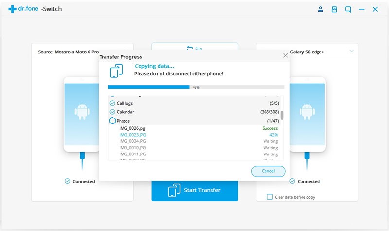 Phone Transfer Copying Android to Android