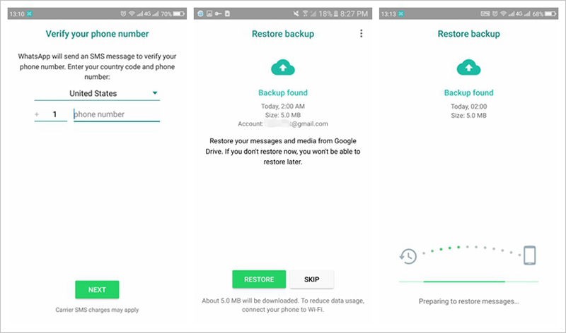 WhatsApp Setting Account