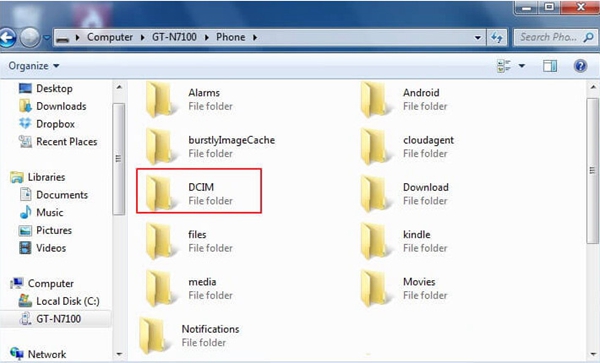 Android DCIM Folder