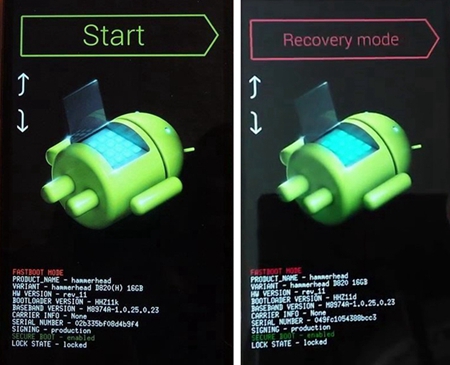 Fastboot Recovery Mode