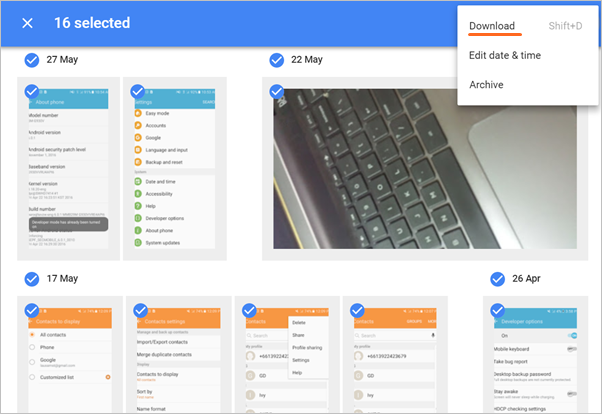 Google Photos Download