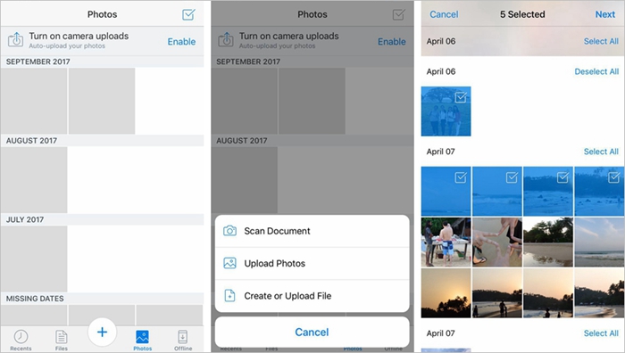 iOS Dropbox Upload Photo