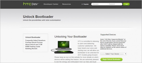HTC Unlock Bootloader 1