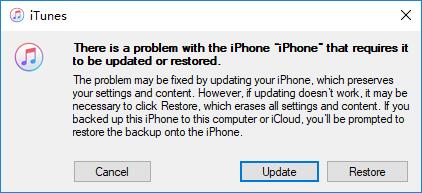 iTunes Enter Recovery Mode