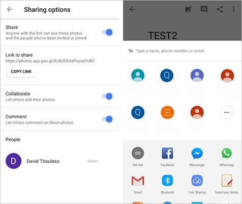 Google Photos Shared Album Collaborate