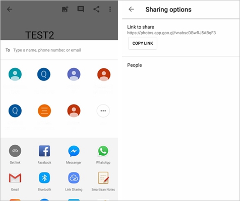 Google Photos Shared Album Link