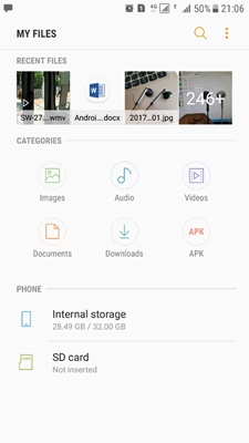 Samsung Android File Manage