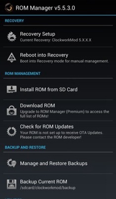 Install CWM 1