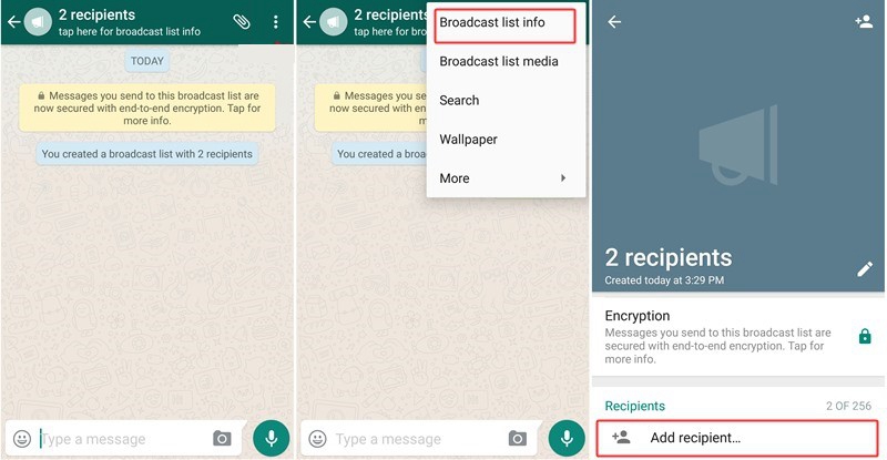 WhatsApp Broadcast Android 2