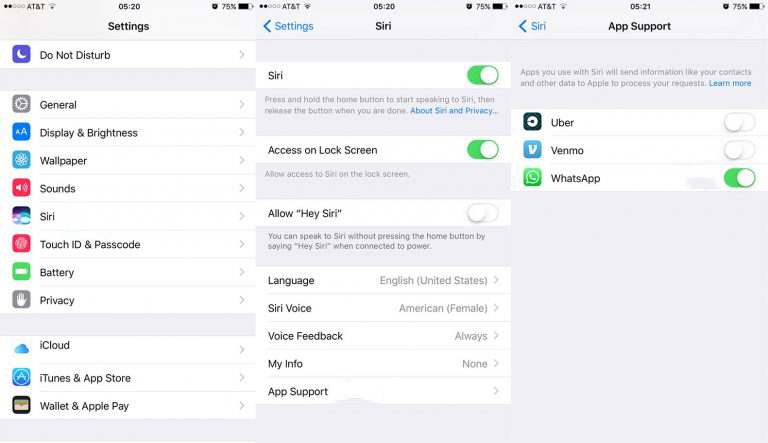 WhatsApp Siri 1