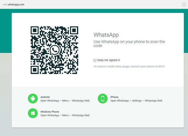 Web.whatsapp qr code scan