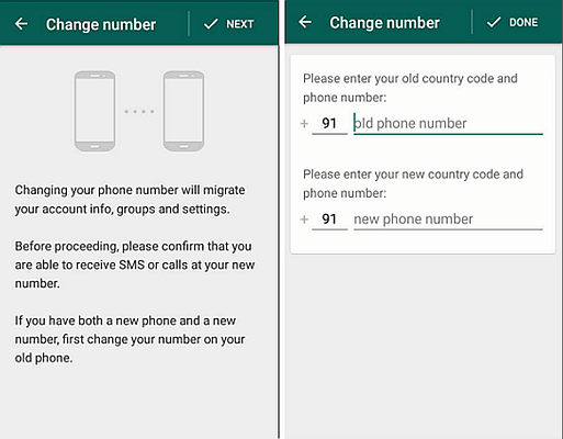 WhatsApp Change Phone Nubmer 4