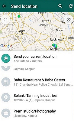 WhatsApp Share Location 2