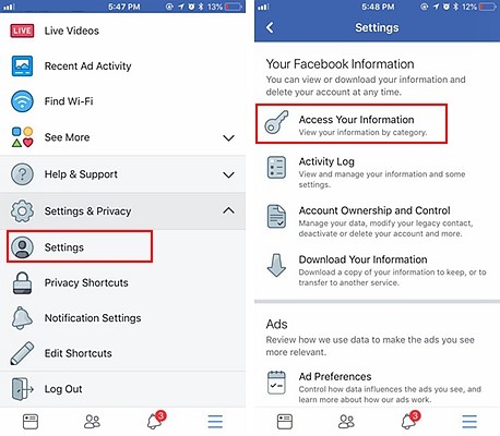 Facebook Download Message Backup 1