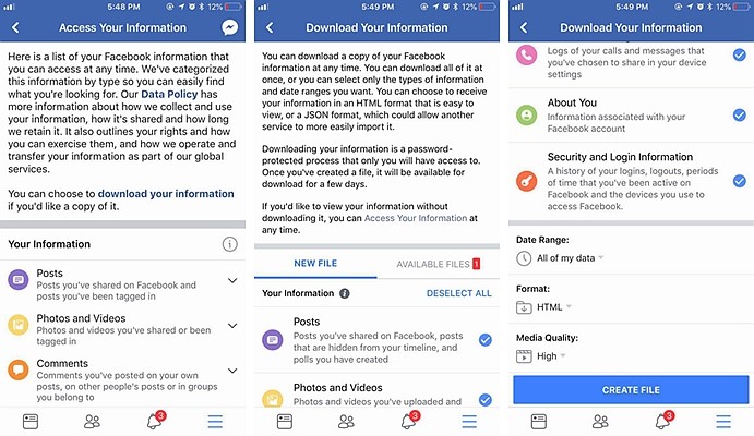 Facebook Download Message Backup 2
