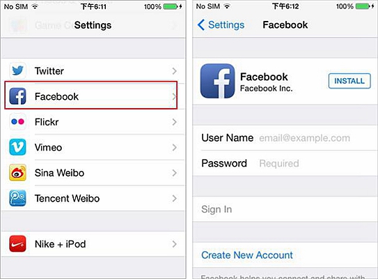 Facebook Sync Contact 1