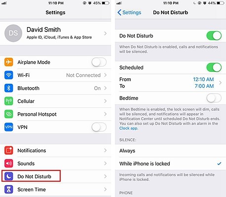 iPhone Do Not Disturb 2