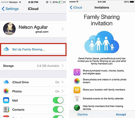 iPhone Family Sharing 4
