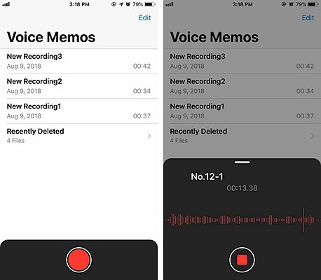 iPhone Voice Memos 2