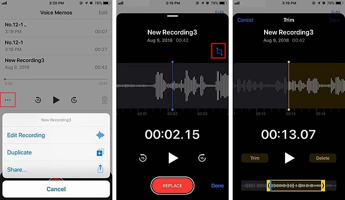 iPhone Voice Memos 4