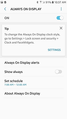Samsung Always On Display 2