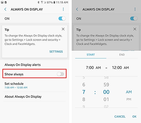 Samsung Always On Display 5