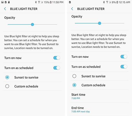 Samsung Blue Light Filter 5