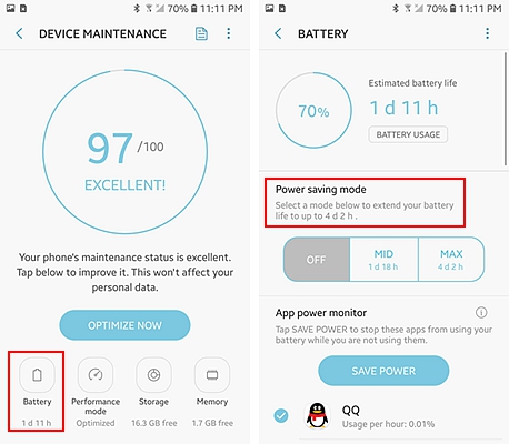 Samsung Save Battery 3