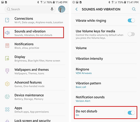 Samsung Do Not Disturb 1