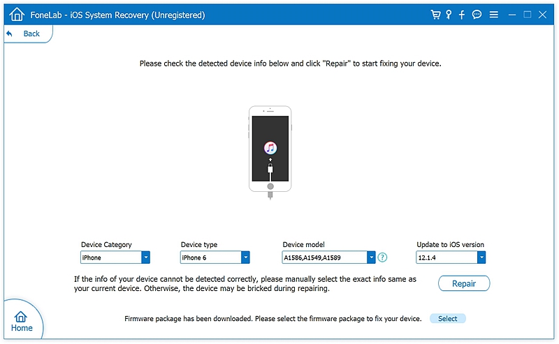 fl iOS System Recover 5