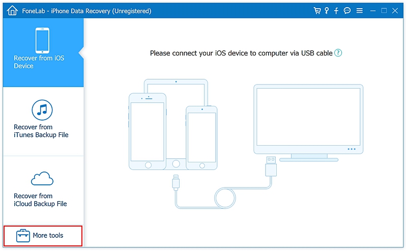 fl-iPhone Data Recovery Main 1 More Tool