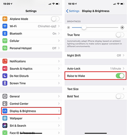 iPhone Raise to Wake