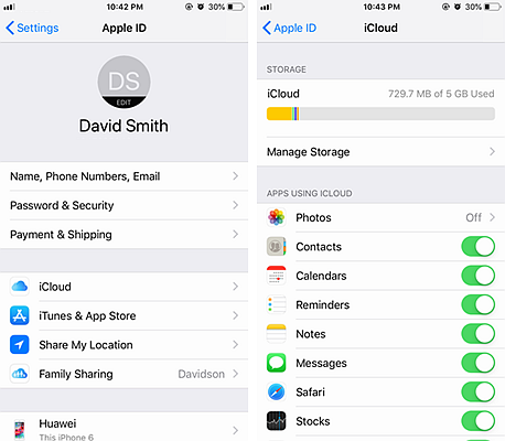 iPhone Notes Sync to iCloud 3