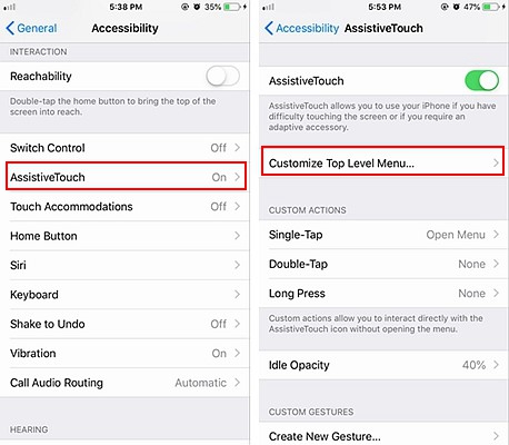 iPhone Screenshot Assistive Touch 2