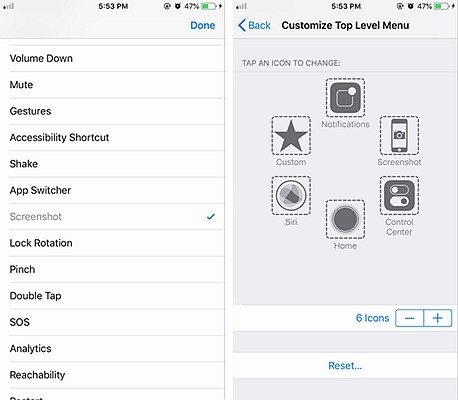 iPhone Screenshot Assistive Touch 3