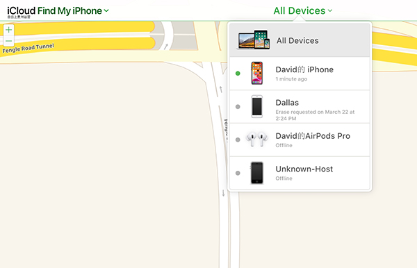 Find My iPhone Remove Device 2