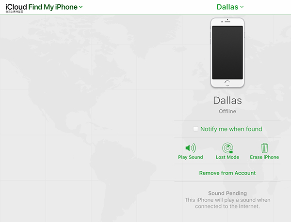 Find My iPhone Remove Device 3