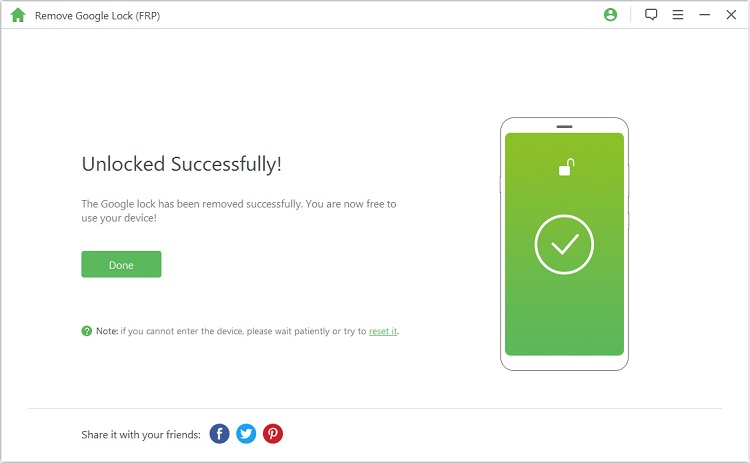 Remove Google Lock 10
